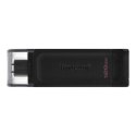 Kingston USB Flash Drive DataTraveler 70 128 GB, USB 3.2 Gen 1 Type-C, Black