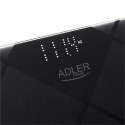 Adler Bathroom Scale AD 8169 Maximum weight (capacity) 180 kg, Accuracy 100 g, Graphite/Black