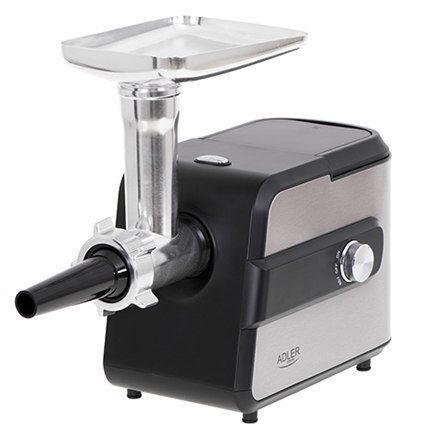 Adler Meat mincer with a shredder AD 4813 Silver/Black, 600 W, Number of speeds 2, Throughput (kg/min) 1