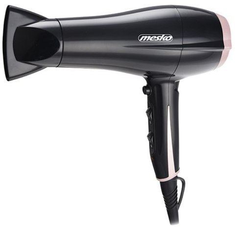 Mesko Hair Dryer MS 2249 2000 W, Number of temperature settings 3, Black/Pink