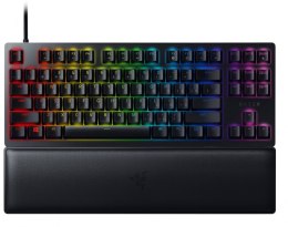 Razer Huntsman V2 Tenkeyless, Optical Gaming Keyboard, RGB LED light, Russian, Black, Wired, Linear Red Switch