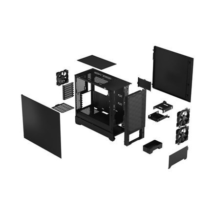 Fractal Design Pop Air Black Solid, ATX, mATX, Mini ITX, Power supply included No Fractal Design Pop Air Black Solid, ATX, mATX, Mini ITX, Power supply included No