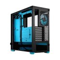 Fractal Design Pop Air RGB Cyan Core TG Clear Tint, ATX, mATX, Mini ITX, Power supply included No