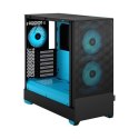 Fractal Design Pop Air RGB Cyan Core TG Clear Tint, ATX, mATX, Mini ITX, Power supply included No