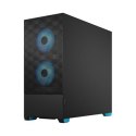 Fractal Design Pop Air RGB Cyan Core TG Clear Tint, ATX, mATX, Mini ITX, Power supply included No