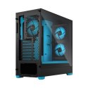 Fractal Design Pop Air RGB Cyan Core TG Clear Tint, ATX, mATX, Mini ITX, Power supply included No