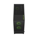 Fractal Design Pop Air RGB Green Core TG Clear Tint, ATX, mATX, Mini ITX, Power supply included No