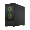 Fractal Design Pop Air RGB Green Core TG Clear Tint, ATX, mATX, Mini ITX, Power supply included No