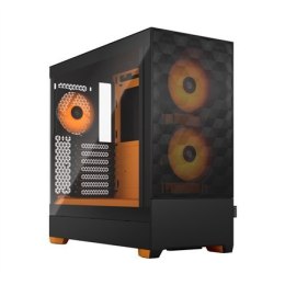 Fractal Design Pop Air RGB Orange Core TG Clear Tint, ATX, mATX, Mini ITX, Power supply included No