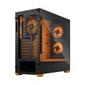 Fractal Design Pop Air RGB Orange Core TG Clear Tint, ATX, mATX, Mini ITX, Power supply included No