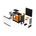 Fractal Design Pop Air RGB Orange Core TG Clear Tint, ATX, mATX, Mini ITX, Power supply included No