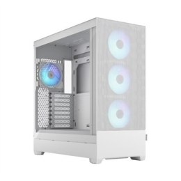 Fractal Design Pop XL Air RGB White TG Clear Tint, E-ATX up to 280 mm, ATX , mATX, Mini ITX, Power supply included No