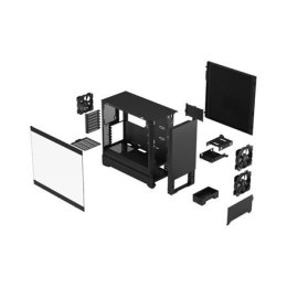 Fractal Design Pop Silent Black TG Clear Tint, ATX, mATX, Mini ITX, Power supply included No