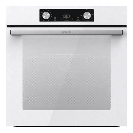 Piekarnik Gorenje Oven BOS6737E06WG 77 L, Multisystem oven, EcoClean enamel, Mechanical controls, Steam function, Height 59.5 cm