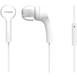 Koss Headphones KEB9iW Wired, In-ear, Microphone, White