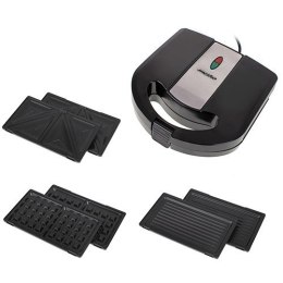 Mesko Sandwich maker 3 in 1 MS 3045 750 W, Number of plates 3, Number of pastry 2, Black/Silver