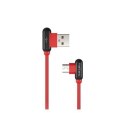 Natec Prati, Angled USB Type C to Type A Cable 1m, Red