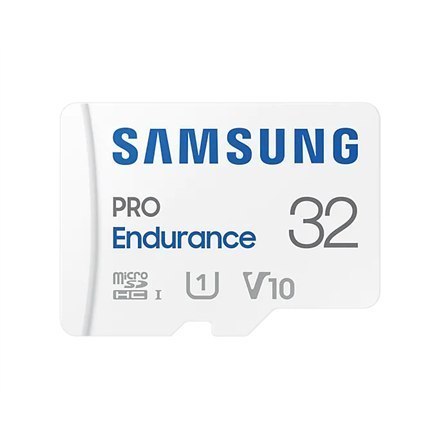 Samsung PRO Endurance MB-MJ32KA/EU 32 GB, MicroSD Memory Card, Flash memory class U1, V10, Class 10, SD adapter