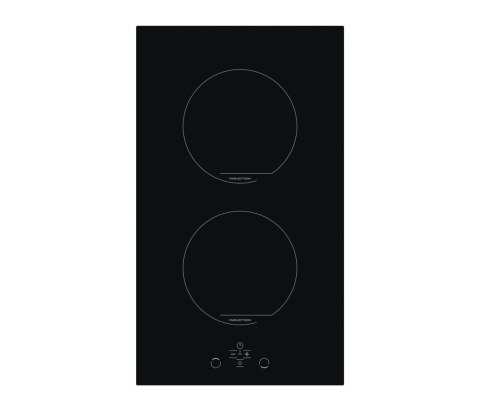 Simfer Hob H3.020.DEISP Induction, Number of burners/cooking zones 2, Touch control, Timer, Black