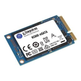 Kingston KC600 1000 GB, SSD interface mSATA, Write speed 520 MB/s, Read speed 550 MB/s