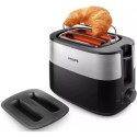 Philips Toaster HD2517/90 Daily Collection Power 830 W, Number of slots 2, Housing material Plastic, Black/Stainless Steel