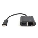 Digitus USB-Type-C Gigabit Ethernet Adapter + PD with power delivery function DN-3027	 Black