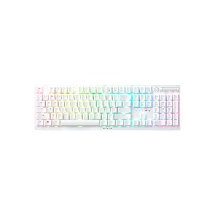 Razer Optical Gaming Keyboard Deathstalker V2 Pro RGB LED light, US, Wireless, White, Purple Switch