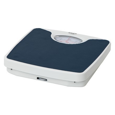 Adler Mechanical bathroom scale AD 8151b Maximum weight (capacity) 130 kg, Accuracy 1000 g, Blue/White