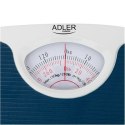 Adler Mechanical bathroom scale AD 8151b Maximum weight (capacity) 130 kg, Accuracy 1000 g, Blue/White