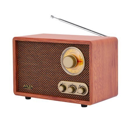 Adler Retro Radio 	AD 1171 10 W, Brown, Bluetooth