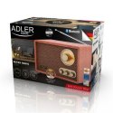 Adler Retro Radio 	AD 1171 10 W, Brown, Bluetooth