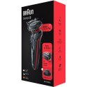 Braun Shaver 51-R1200s	 Operating time (max) 50 min, Wet & Dry, Black/Red