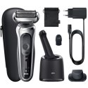 Braun Shaver 71-S7200cc	 Operating time (max) 50 min, Wet & Dry, Silver/Black