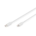 Digitus Lightning to USB-C data/charging cable DB-600109-020-W USB-C to Lightning, USB C, Apple Lightning 8-pin, 2 m