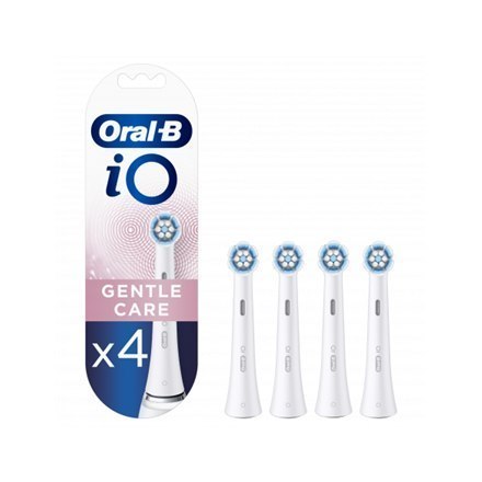 Oral-B Replaceable Toothbrush Heads iO Gentle Care For adults, Number of brush heads included 4, White