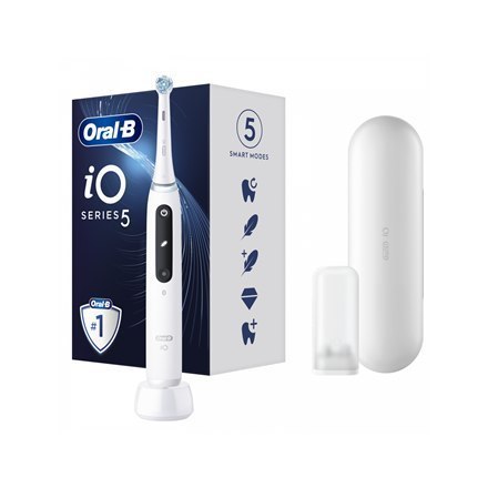 Oral-B Electric Toothbrush iOG5.1A6.1DK iO5 Rechargeable, For adults, Number of brush heads included 1, Quite White, Number of t