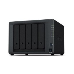 Synology DiskStation DS1522+ 5-bay R1600, Processor frequency 2.6 GHz, 8 GB, DDR4, 4x RJ-45 1GbE LAN; 2x USB 3.2 Gen 1; 2x eSATA