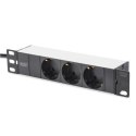 Digitus 10" Network Set, 6U cabinet, shelf, PDU, 8-port switch, CAT 6 patch panel, Grey Digitus 	DN-10-SET-1