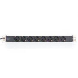 Digitus Aluminum outlet strip with 8 safety outlets 	DN-95401 Sockets quantity 8, 8x safety outlets 250VAC 50/60Hz / 16A / 4000W