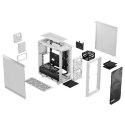 Fractal Design Meshify 2 Compact Lite White TG Clear, Mid-Tower, Power supply included No