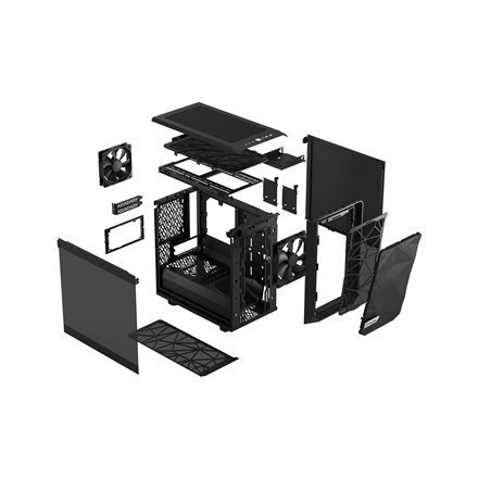 Fractal Design Meshify 2 Nano Black TG dark tint, ITX, Power supply included No Fractal Design Meshify 2 Nano Black TG dark tint, ITX, Power supply included No