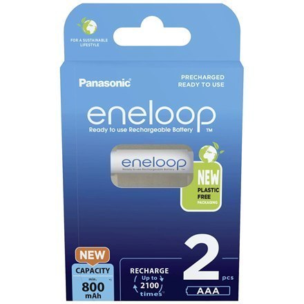 Panasonic Rechargeable Batteries ENELOOP BK-4MCDE/2BE AAA, 800 mAh, 2 pc(s)