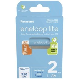 Panasonic Rechargeable Batteries ENELOOP Lite BK-3LCCE/2BE AA, 950 mAh, 2 pc(s)