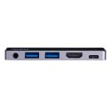 Aten UH3238 USB-C Travel Dock with Power Pass-Through