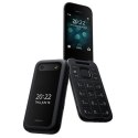 Nokia 2660 Flip Black, 2.8 ", TFT LCD, 240 x 320, Unisoc, T107, Internal RAM 0.048 GB, 0.128 GB, microSDHC, Dual SIM, Main camer