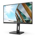 AOC Monitor U27P2 27 ", IPS, UHD, 3840 x 2160, 16:9, 4 ms, 350 cd/m², Black, Headphone out (3.5mm), 60 Hz