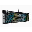 Corsair K100 RGB Optical Mechanical Gaming Keyboard, US, Wired, Black/Red