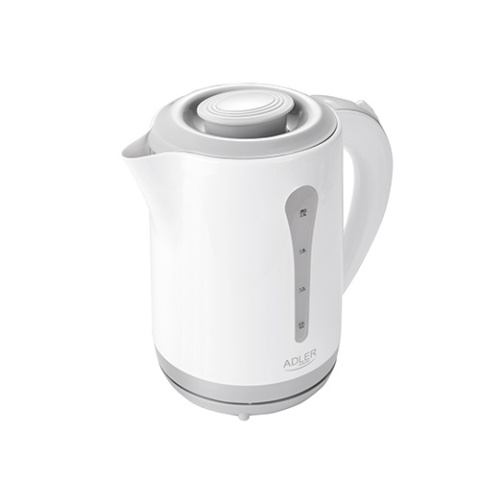 Czajnik Elektryczny Kettle Adler AD 1244 Standard kettle, Plastic, White, 2000 W, 360° rotational base, 2.5 L