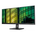 AOC Monitor U34E2M 34 ", VA, WQHD, 3440 x 1440, 21:9, 4 ms, 300 cd/m², Black, 100 Hz, HDMI ports quantity 2