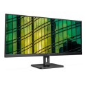 AOC Monitor U34E2M 34 ", VA, WQHD, 3440 x 1440, 21:9, 4 ms, 300 cd/m², Black, 100 Hz, HDMI ports quantity 2